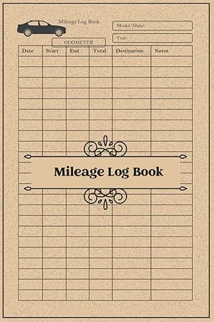 mileage log book vehicle mileage logbook for business and personal taxes with expense and fuel tracking auto