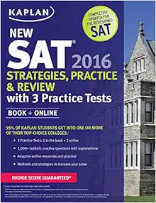 kaplan new sat 20 strategies practice and review with 3 practice tests book + online pap/psc edition kaplan