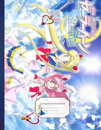 composition notebook sailor moon s moon m 96 8 5x11 inches 110 page notebooks for girls best gift children