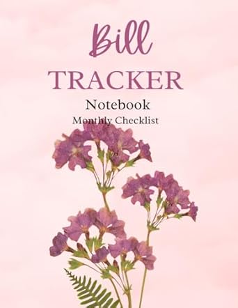 bill tracker notebook simple classy monthly bill payment checklist planner for budgeting financial log book 8