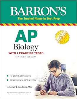 ap biology with 2 practice tests seventh edition deborah t. goldberg m.s. 1506262090, 9781506262093