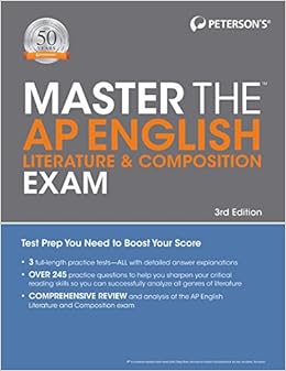 master the ap english literature and composition exam 3rd edition petersons 0768941822, 9780768941821