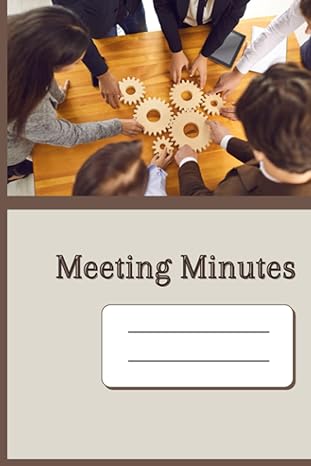 meeting minutes journal to organize your meetings and company rituals with agenda minute and action plan
