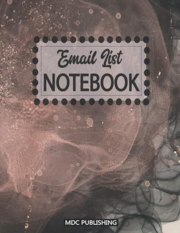 email list notebook journal for collecting and recording email addresses and names mailing list book ideal