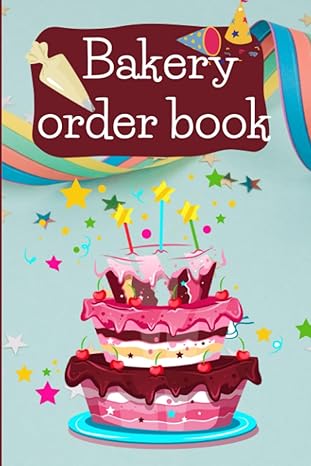 bakery order book for small shops cake order form 6 x 9 ordering cakes cupcakes bakery ordering planning tool