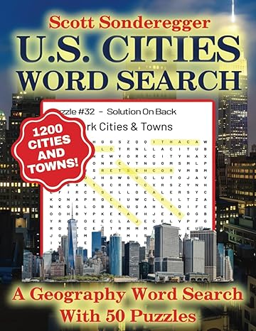 u s cities word search a geography word search with 50 puzzles that includes 1 200 cities and towns 1st