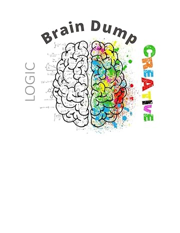brain dump what s on your mind creativity 100 page notebook with index word dump plan of action problem