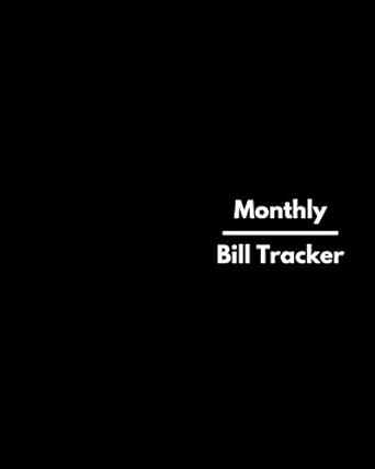 monthly bill tracker black bookkeeping and personal finance ledger small business accounting planner for