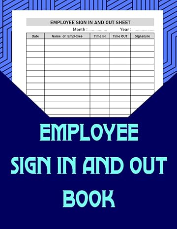 employee sign in and out book staff signing in and out sheets notebook office notebooks for work professional