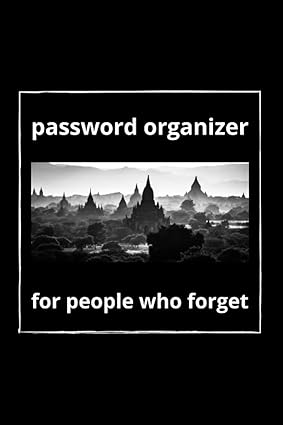password organizer for people who forget internet password book with alphabetical tabs perfect gift for him