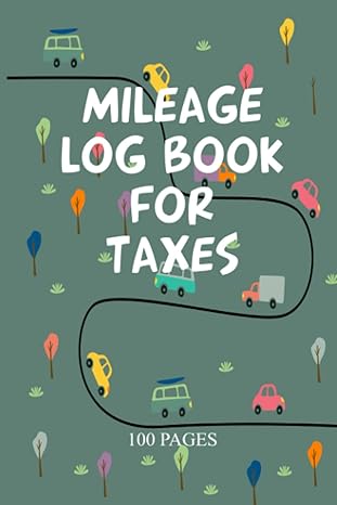 mileage log book for taxes mileage tracker journal for delivery drivers 1st edition morgan road studios