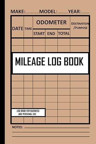 mileage log book mileage log book for business vehicle mileage log book for taxes and business vehicle