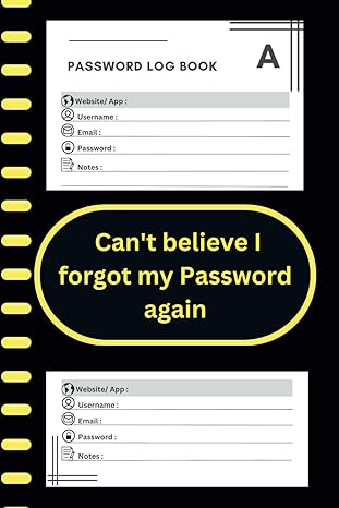 cant believe i forgot my password again personal internet password organizer with alphabetical tabs keeping