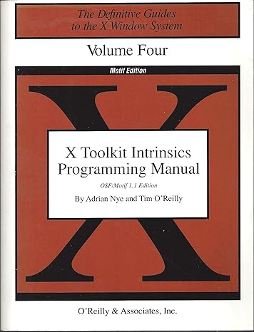 x toolkit intrinsics programming manual osf/motif for x rel edition adrian nye ,tim o'reilly 0937175625,