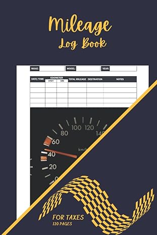 mileage log book daily tracking for personal and small travel business to record mileage logs for taxes