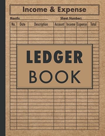 ledger book simple record income and expenses log book for small business and personal finance 1st edition