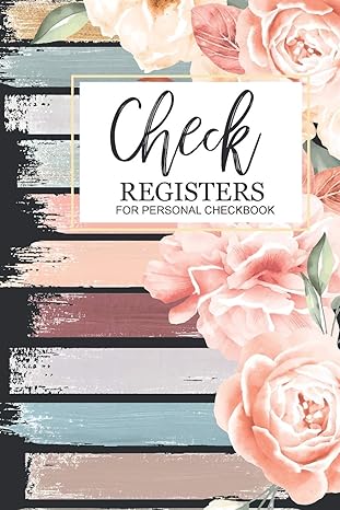check registers for personal checkbook check and debit card log book account payment record tracking