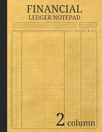 financial ledger notepad 2 column 120 pages size 8 5 x11 1st edition darrell f waggener 979-8533886475