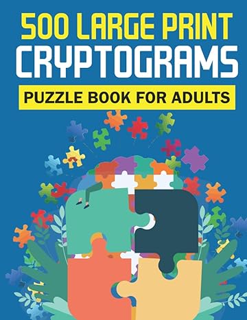 cryptograms puzzle books for adults large print cryptogram puzzle books sharpen your mind and improve memory