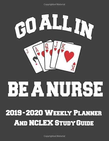 2019 2020 weekly planner and nclex study guide weekly organizer with calendar and study planner for nursing