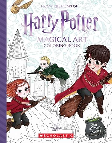 magical art coloring book media tie-in edition cala spinner, violet tobacco 1338800000, 978-1338800005