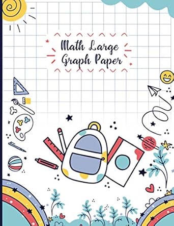 graph paper for multiplication math large graph paper notebook for kids 1/2 inch squares math composition