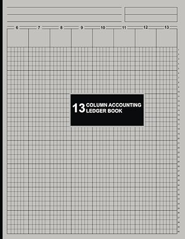 13 column accounting ledger book simple thirteen columnar notepad journal for bookkeeping and financial
