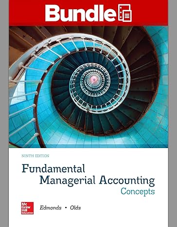 gen combo ll fundamental managerial accounting concepts connect access card 9th edition thomas edmonds