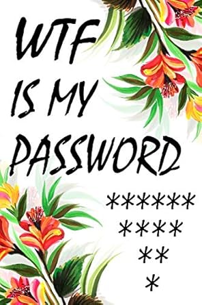 wtf is my password password book password log book and internet password organizer alphabetical password book