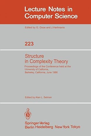 structure in complexity theory proceedings of the conference held at the university of california berkeley