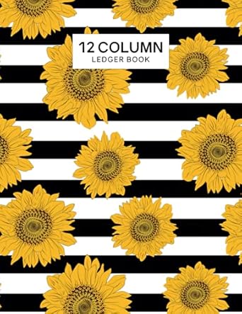 12 column ledger book large print 40 numbered lines per page includes 100 000 units per column great for