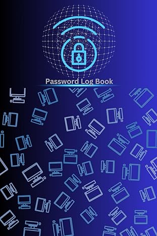 password log book designed to keep all of your login information in one secure convenient place and aways