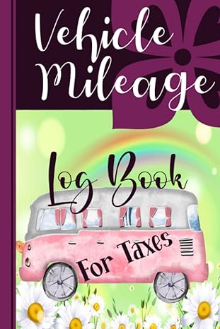 vehicle mileage log book for taxes for women fit into the glove box practical size 6 x 9 ideal for self