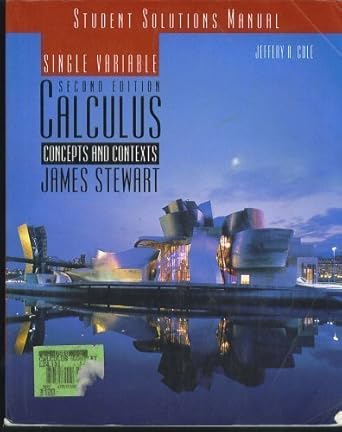 single variable calculus concepts and contexts student solutions manual 1st edition jeffery cole ,james