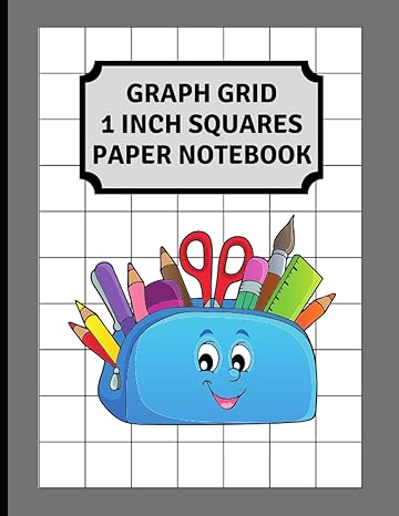 graph grid 1 inch squares paper notebook square grid lines 1x1 inch for math problems in algebra and geometry