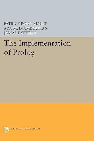 the implementation of prolog 1st edition patrice boizumault ,jamal fattouh ,ara m. djamboulian 069160939x,