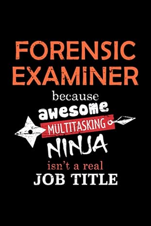 forensic examiner lined notebook journal notebook / journal track lessons homebook to define goals and record