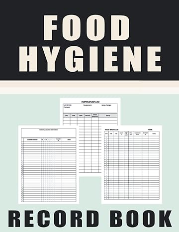 food hygiene record book safety food hygiene temperature for restaurant cafe hotel cuisine outlets home etc