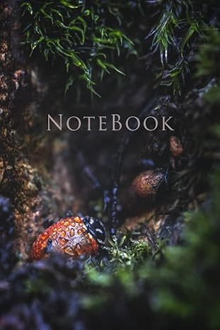 notebook ladybug in moss photo art image personal notebook / journal paperback softcover 1st edition douglas