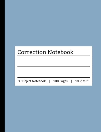correction notebook guided notebook for making corrections perfect for academic subjects such as math science