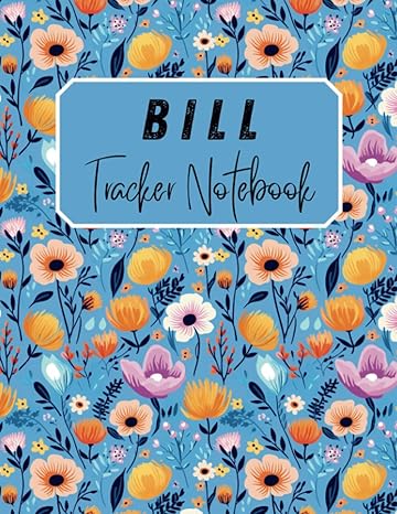 bill tracker notebook monthly bill organizer bill payment monthly planner to track your personal expenses