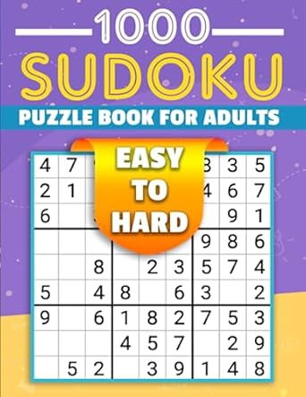 sudoku for adults and seniors 1000 large print puzzles from easy to hard 1st edition puzzle house