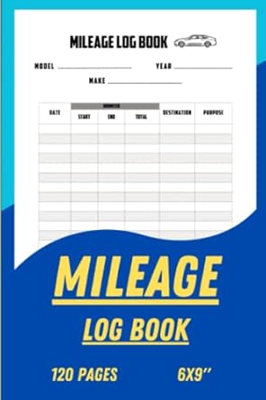 mileage log book a must have for business owners self employed and personal use auto mileage tracker odometer