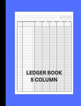 ledger book 5 column for accounts bookkeeping and income and expenses recording 1st edition donald oran