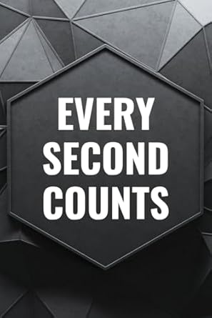 every second counts notebook inspirational quotes motivational gifts for men boys teens entrepreneur office