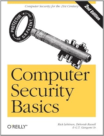 computer security basics computer security 2nd edition rick lehtinen ,g.t. gangemi sr. 0596006691,