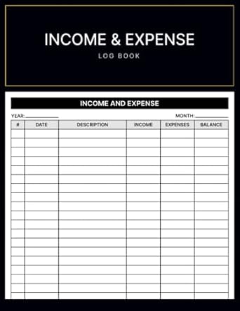 income and expense log book simple income and expense tracker book for small business and personal finance