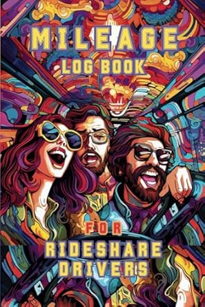 mileage log book for rideshare drivers odometer and expenses tracker simple layout for taxes and accounting