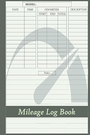 mileage log book basic vehicle mileage logbook for personal or business taxes mileage tracker for self