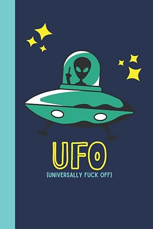 ufo alien notebook comical ufo themed 6 x 9 ruled notebook with 120 white pages paperback perfect for any